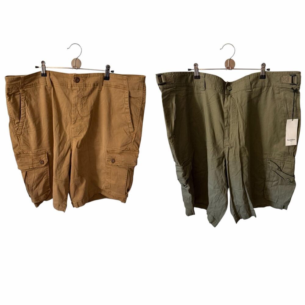 NWT Set of 2 Mens Size 42 Cargo Shorts Pockets American Eagle Good Fellow Target